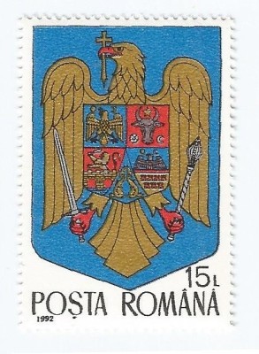|Romania, LP 1302/1992, Stema Romaniei, MNH foto