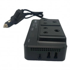 Invertor curent auto CC8200, 300 W, DC 12V, 220V, USB foto