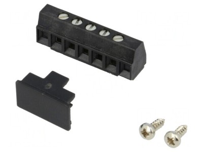 Regletă de conexiuni PCB 90&amp;deg; 3,81mm 5 piste 8A foto