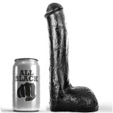 All Black-Dildo Realist Anal 23 cm-PVC