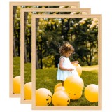 Cumpara ieftin Rame foto colaj de masă 3 buc., stejar deschis, 18x24 cm