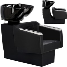 Scafa coafor Pikos pentru salonul de coafură și frizerie cu bol ceramic mobil armătură baterie si cască