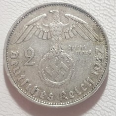 Germania Nazista 2 reichsmark 1937 A argint
