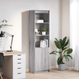 VidaXL Dulapuri gri Sonoma 50x35x180 cm din lemn prelucrat