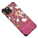 Husa TPU OEM Flower pentru Apple iPhone 12 / Apple iPhone 12 Pro, Tender, Roz