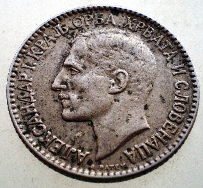 1.146 YUGOSLAVIA JUGOSLAVIA IUGOSLAVIA ALEXANDER I 1 DINAR 1925 (p)