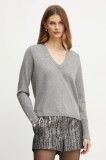 Morgan pulover MGOLD femei, culoarea gri, MGOLD