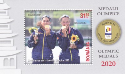 ROMANIA 2021 - MEDALII OLIMPICE 2020, COLITA, MNH - LP 2335a foto