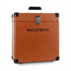 Ricatech RC0042, valiza pentru discuri de vinil, maro foto