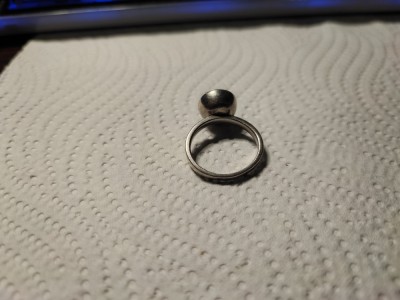 Inel vintage argint cu cubic zirconia foto