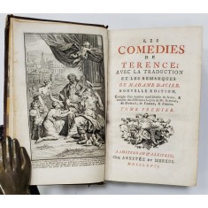 LES COMEDIES DE TERENCE, AVEC LA TRASUCTION ET LES REMARQUES DE MADAME DACIER, TOME PREMIER - AMSTERDAM, 1767