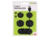 Set 5 elemente prindere autoadezive negre