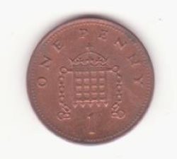 Marea Britanie 1 Penny 2005- Elizabeth II 4th portrait; magnetic