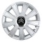 Set 4 Capace Roti, potrivite jantelor de R15, pentru Citroen, model flash cromat