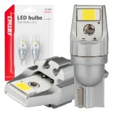 Bec LED CANBUS T15 W16W 12V/24V alb 6000K pentru marsarier AMiO