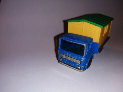 bnk jc Matchbox 60b Site Hut Truck foto