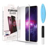 Folie Sticla UV Gel Samsung Galaxy S21, Protectie Ecran Full, Adeziv Lichid + Lampa UV