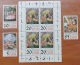 GERMANIA(DDR)-"PICTURI CELEBRE'' 1989-"THOMAS MUNTZER"-Set+Colita-NEstampilat-MNH-Vezi-Scan
