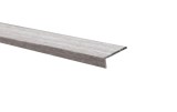 Profil de treapta din aluminiu autoadeziv S46, 25 x 10 mm, stejar gri, 100 cm