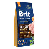 Brit Premium By Nature, Adult Medium Breed, M, Pui, hrană uscată c&acirc;ini, 15kg