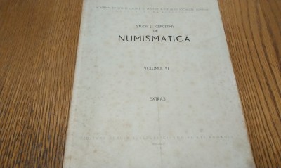 CITEVA STIRI SI IPOTEZE IN NUMISMATICA MEDIEVALA ROMANEASCA Studii si Cercetari de NUMISMATICA - Octavian Luchian -1975, 4 p.+ plansa foto