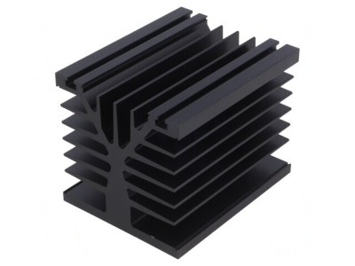 Radiator Extrudat Negru 100mm x 80mm x 78.6mm 0.7K/W foto