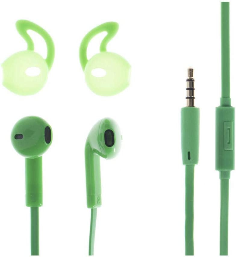 Casti verzi Pop in Ear cu microfon din silicon, AIINO, Casti In Ear, Cu  fir, Mufa 3,5mm | Okazii.ro