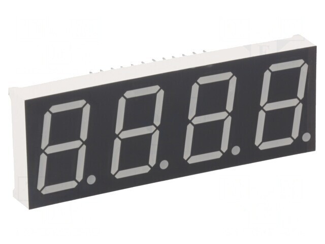 Afişaj LED 7 Segmente 20,4mm 4 Digiti Galben-Verde