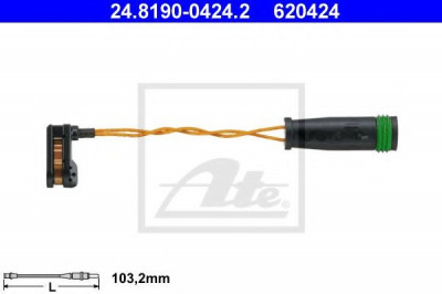 Senzor de avertizare,uzura placute de frana VW CRAFTER 30-35 bus (2E) (2006 - 2016) ATE 24.8190-0424.2 foto