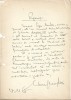 A3247N Document scris și semnat olograf de Mihnea Gheorghiu referitor la Eugen Mandric, 1965