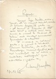 A3247N Document scris și semnat olograf de Mihnea Gheorghiu referitor la Eugen Mandric, 1965