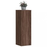 VidaXL Suporturi plante 2 buc. stejar maro 33x33x100 cm lemn prelucrat