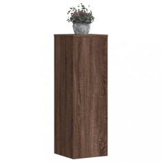 vidaXL Suporturi plante 2 buc. stejar maro 33x33x100 cm lemn prelucrat 3307888