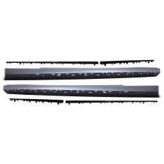 Set 2 buc. ornament prag MERCEDES Clasa E (W213). 07.2020-12.2023; Clasa E (W213), 03.2016-, partea stanga, cu negru lucios ornamente; type E63 AMG;