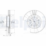 Disc frana Mazda 3, 5 Motor 1.6 CD, 1.8, 1.8 MZR, 2.0, 2.0, 2.0, 2.0 CD, 2.0 MZR, 2.0 MZR, 2.0 MZR, 2.0 MZR Disi, 2.0 MZR Disi, 300x25mm, 48.5 mm,