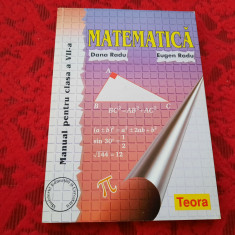 MATEMATICA MANUAL PENTRU CLASA A VII-A DANA RADU,EUGEN RADU-RF19/0