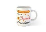 Cana alba personalizata Cafeaua de dimineata pentru o Bunica extraordinara, INOVATIX&reg;. 330ml, Oem