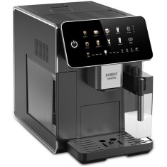 Espressor Samus Sensation, 9 bauturi automate, 20 bari, Capacitate rasnita 300 g, 1350 W, Rezervor apa 1.5 litri, Rezervor lapte 300 ml, Sistem de cur
