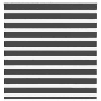 vidaXL Jaluzea tip zebra neagră lățime țesătură 135,9 cm poliester foto