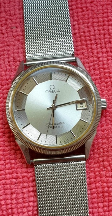 Ceas de m&icirc;nă OMEGA Seamaster Quartz Pie Pan &icirc;n condiție foarte bună.