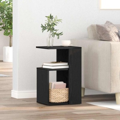 vidaXL Masă laterală Stejar negru 36 x 30 x 56 cm Lemn compozit 862630 foto