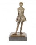 Dansatoare - statueta din bronz pictat pe soclu din marmura JK-10