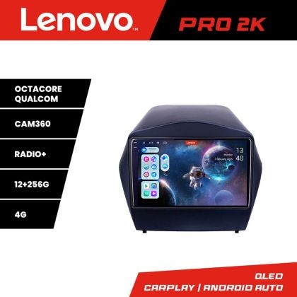 Navigatie Hyundai IX35 Lenovo Kit-361 8 core QLED 2K 12+256 360 Android Waze USB Navigatie Internet Youtube Radio CarStore Technology