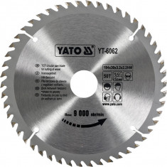Disc circular lemn 184 x 30 x 3.2 mm 50 dinti Yato YT-6062 foto