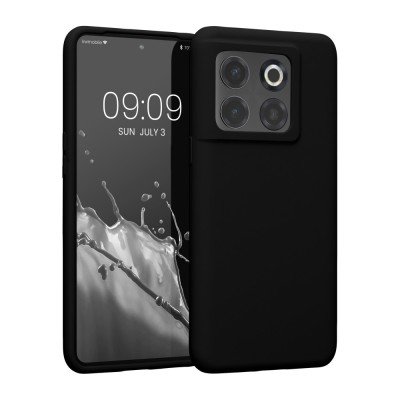 Husa kwmobile pentru OnePlus 10T , Silicon, Negru, 59638.01 foto