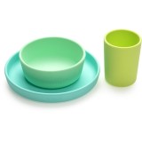 Melii Feeding Set serviciu de masă Mint, Blue, Lime