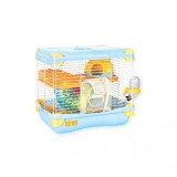 Cusca pentru rozatoare cu accesorii, albastru, 28 x 21 x 25 cm