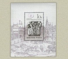 Ungaria 1987 - Ziua marcii postale, colita neuzata