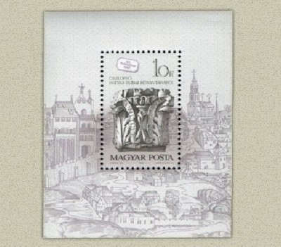 Ungaria 1987 - Ziua marcii postale, colita neuzata foto