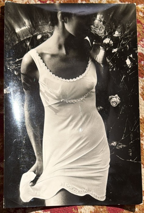 ,,TRIUMPH INTERNATIONAL&quot;/ FOTO: KHAN/ FOTOGRAFIE VECHE ARTISTICA/ LENJERIE DAME ANII &#039;60/ DIM:300 X 190 mm.